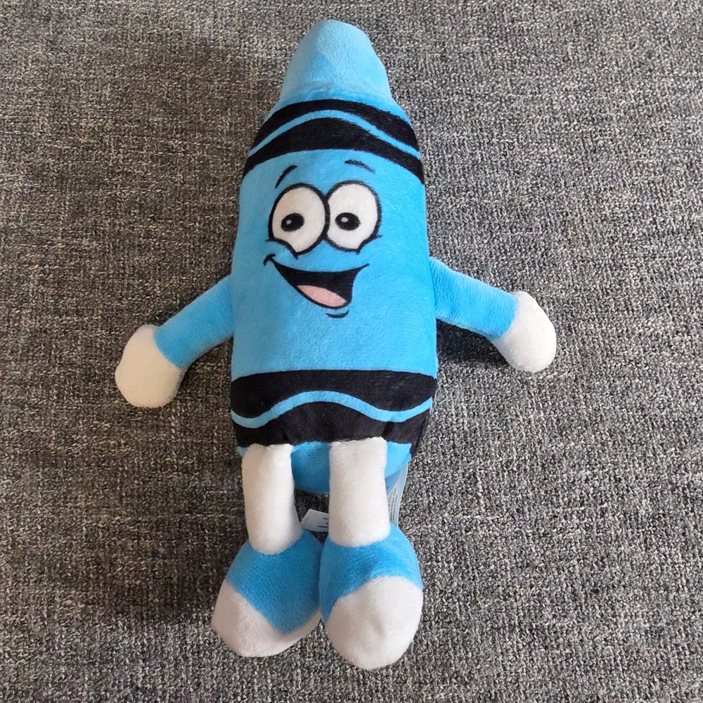 Crayola Sky Blue Crayon Plush Hallmark Stuffed Toy 11 Inch 2024 Licensed